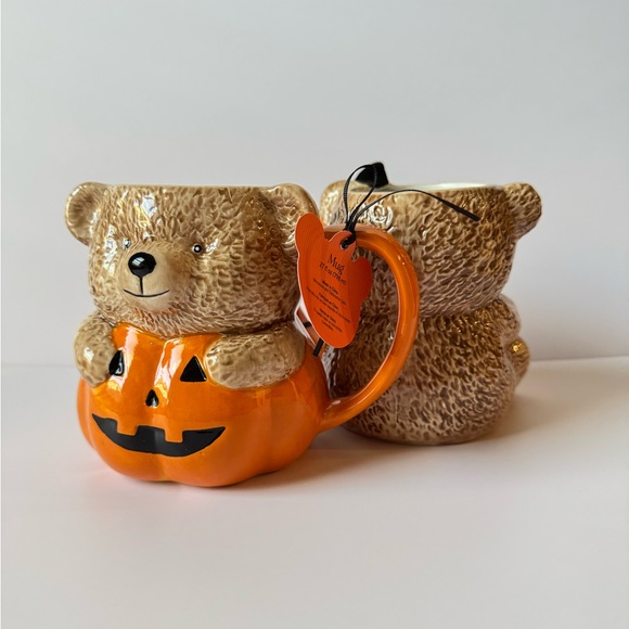 Creepy Critters Halloween Tik Tok Viral Teddy Bear Pumpkin Mugs Lot Of 2 NWT - Picture 3 of 6